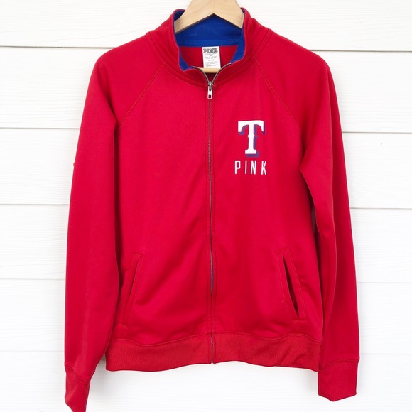 PINK Victoria's Secret Jackets & Blazers - Victoria’s Secret Pink Texas Rangers Zip Up Jacket PINK Victoria's Secret Jackets & Blazers - Victoria’s Secret Pink Texas Rangers Zip Up Jacket
